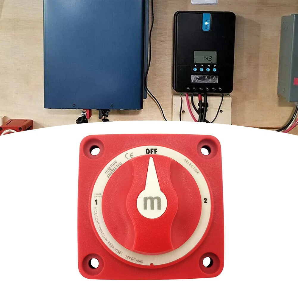 300A Dual Battery Selector Switch 4 Position 1 -2-Both-Off for Marine Boat Truck