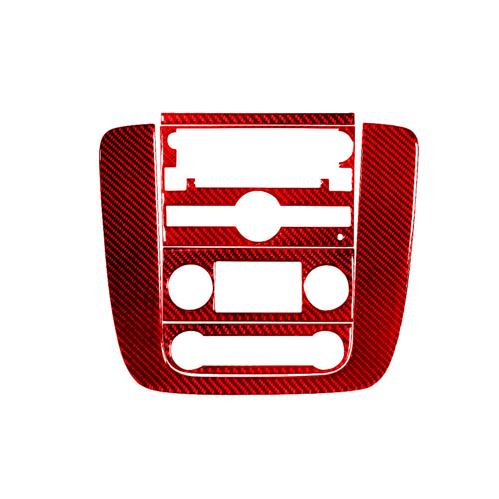 Red Carbon Fiber Inner Door Panel Strip Cover Trim For Taycan 2019-2022 v
