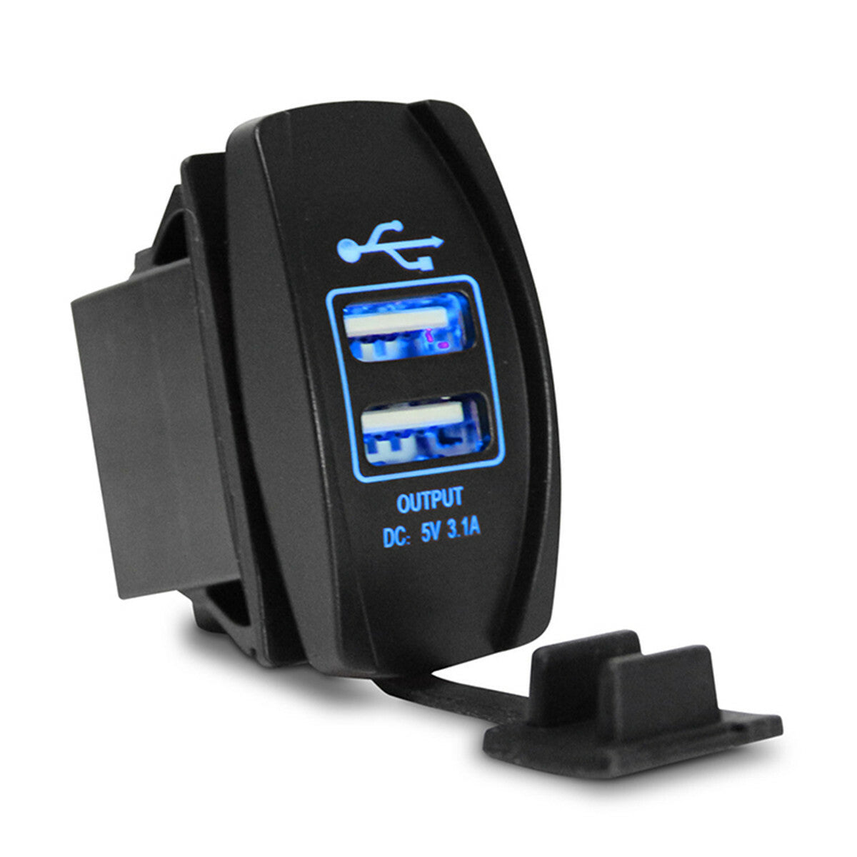 LED Waterproof Car for Charger Dual USB Port Auto Adapter Accessory For Apple iPhone