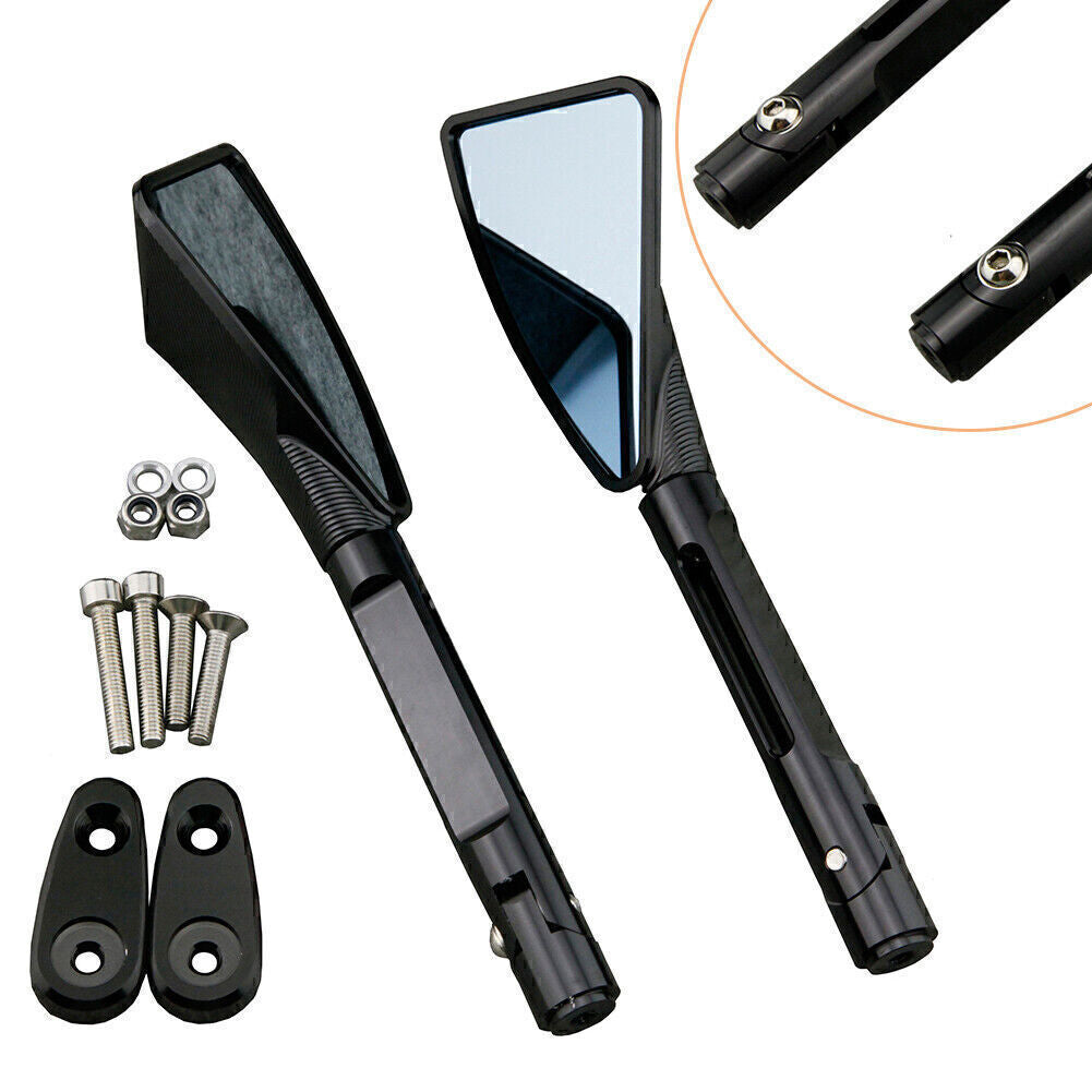 Pair CNC Aluminum Pair Rear Side Mirrors for YAMAHA 99-03 R6 2000-2001 R1 Black Q