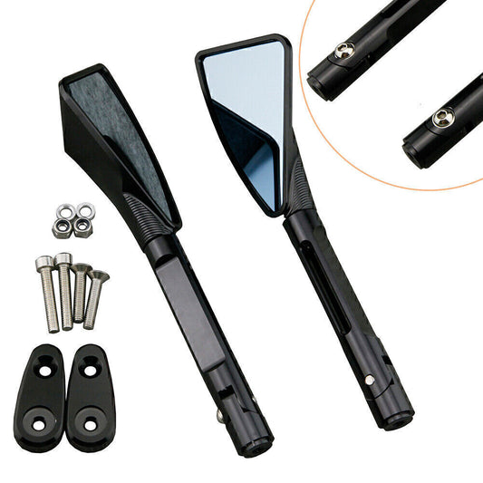 Pair CNC Aluminum Pair Rear Side Mirrors for YAMAHA 99-03 R6 2000-2001 R1 Black Q