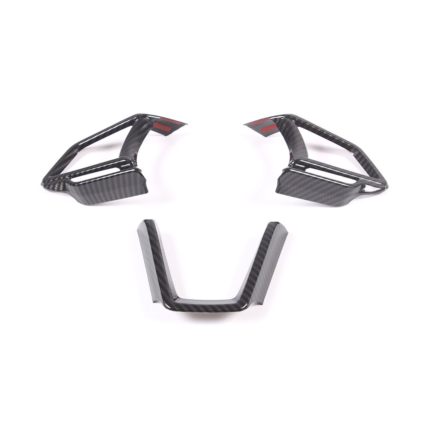 2 Gloss black center console air conditioning ventilation cover decoration suitable for tundra 2014-2021- v