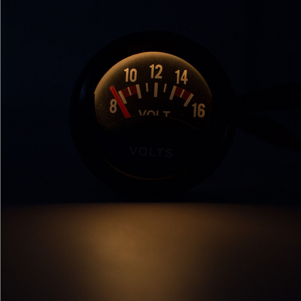 Ancillary Battery Voltmeter Volt Gauge Chrome 52mm 2 Classic Kit Car Q