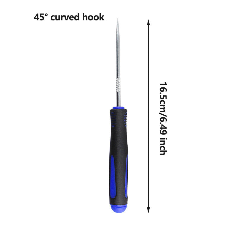 4Long Reach Pick And Hook Probe Set Oil Seal Hook O Ring Seal Remove Tool Blue