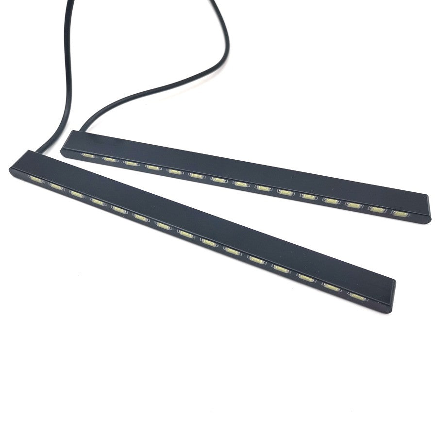2pcs Ultra-Thin Car Fog Strip White LED DRL Driving Daytime Running Light Lamp Q