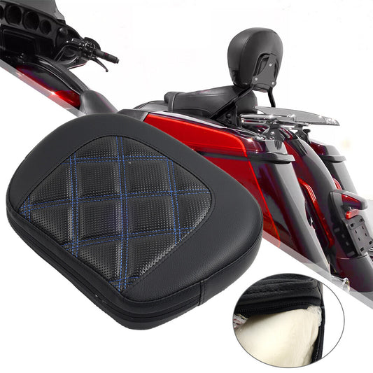 for Harley Street Glide FLHX FLHXS Black Rear Passenger Sissy Bar Backrest Pad Q