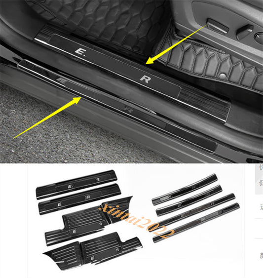 for ford  Explorer 2020-21 Black titanium Door Sill Scuff Plate Guard Cover Panel