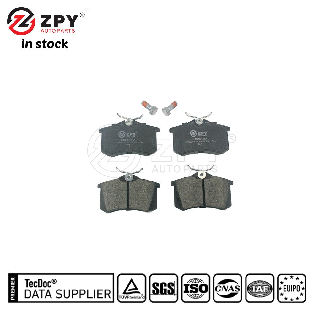 ZPY New Hight Quality Rear Disc Brake Pad Set for VW for Passat 1JD 698 451A Q
