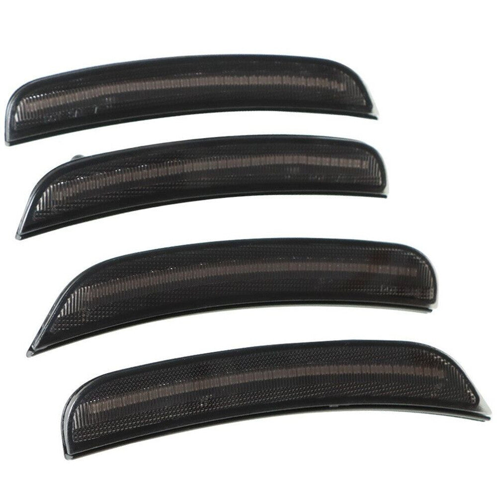 4Pcs LED Side Marker Lights Front + Rear for Dodge for Charger 2015-2023 Smoked Lens