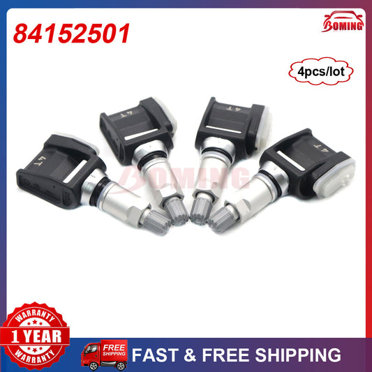 4x 84152501 433MHz New Tire Pressure TPMS Sensor for Chevy Silverado for GMC Trailer