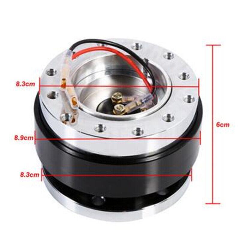 Aluminum alloy quick-release wheel hubs for car steering wheels with 6-hole adapter kit - n