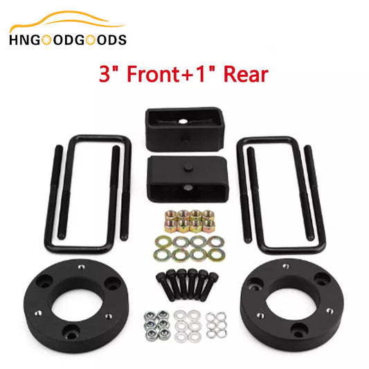 3-inch front  1-inch rear leveling lift block kit for 2007-2019 for Chevrolet Silverado for Sierra for GMC