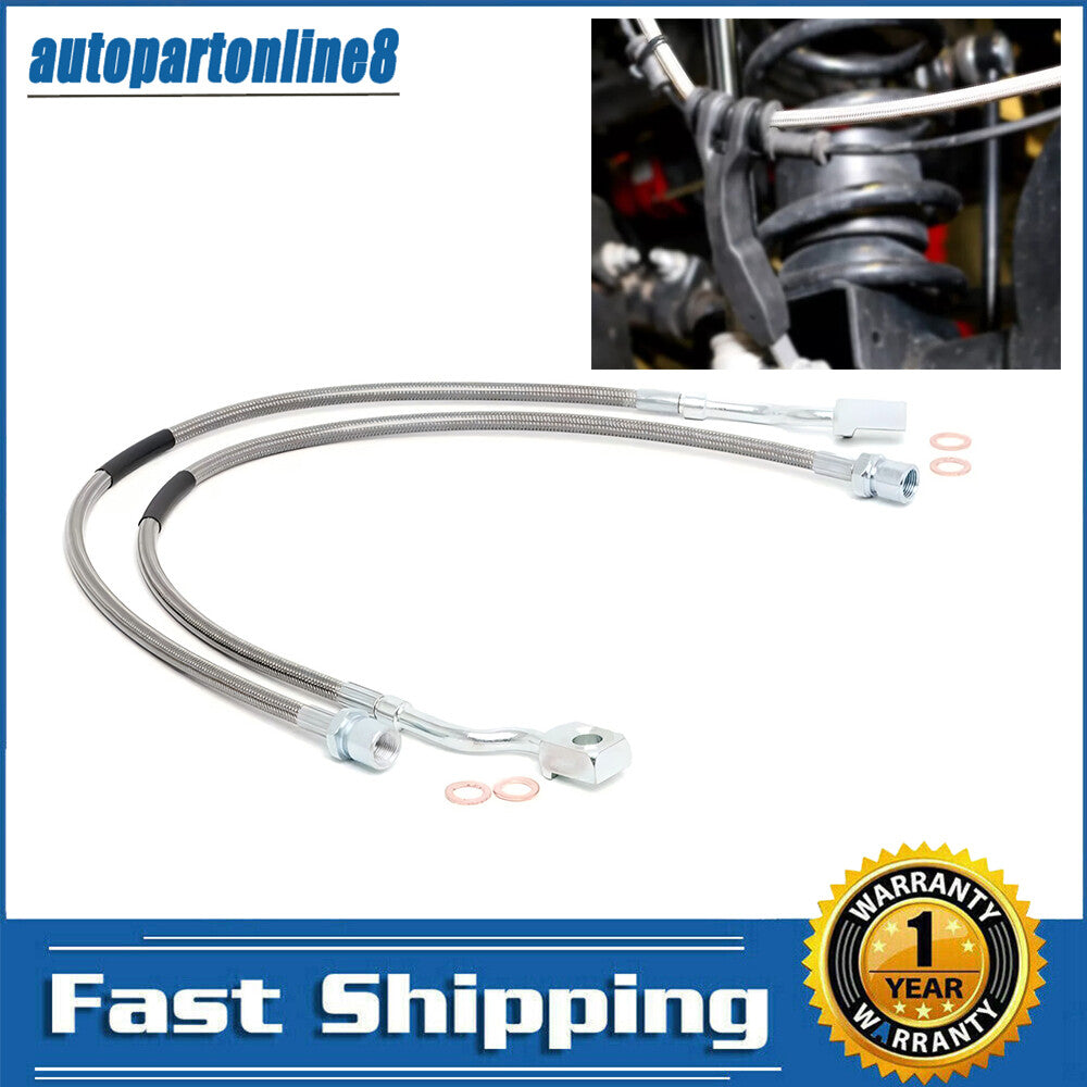 2-piece 89370 front steel extended brake cable for GMI for Sierra 1500 and for Yukon XL 1500 Q
