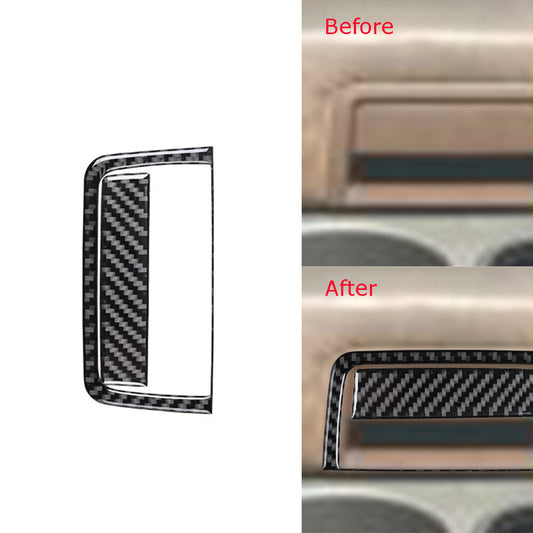 2X Red Carbon Fiber for Co -pilot Storage Lattch Trim for Hyundai for Veloster JS 2019-22 v