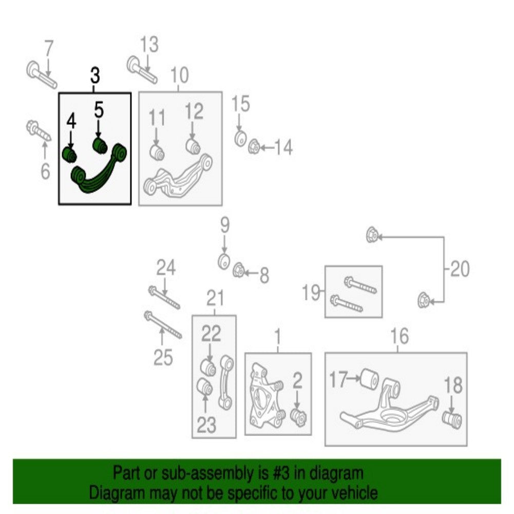 Rear upper side arm is suitable for Cadillac XTS 13-19
