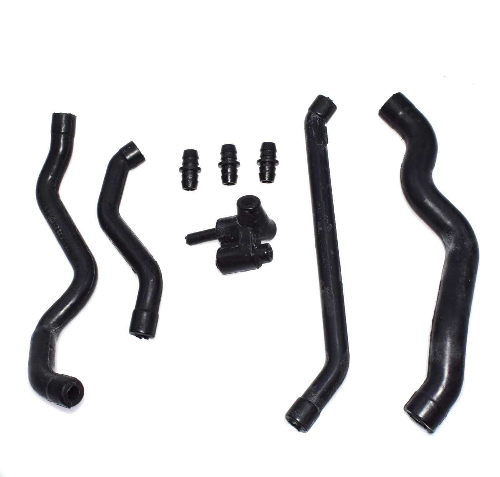 CRANKCASE VENTILATION VALVE COVER BREATHER HOSE KIT W/ CONNECTOR for Mercedes n