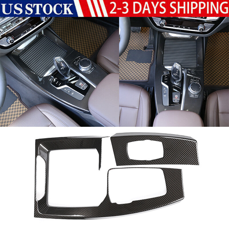 Carbon fiber central control gear shift panel trim for X3 G01 X4 G02 18-2021 n