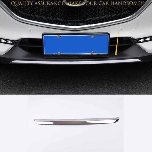 1P for Mazda CX-5 CX5 17-21 Chrome Steel Front Bumper Lower Protector Strip Trim