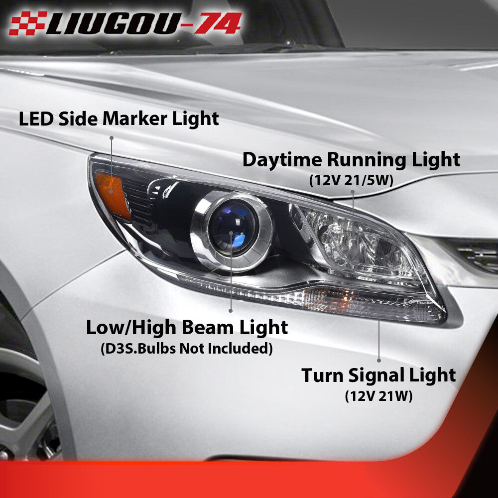 Suitable for 2013, 2014, and 2015 for Chevrolet Malibu models. Limited edition 2016 HID headlights, passenger's right side.