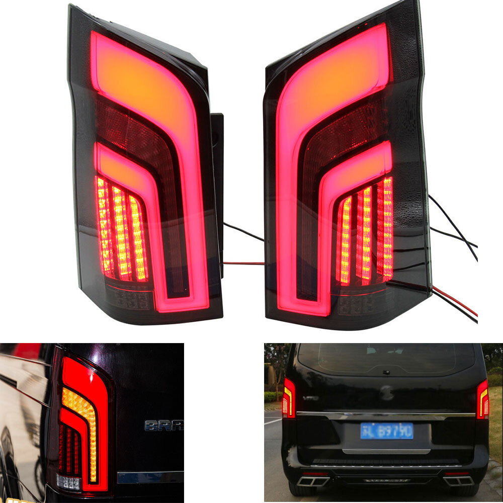 LED Tail Light Assembly Black color LED Rear Lamp for Benz VITO V206 2016-20 New