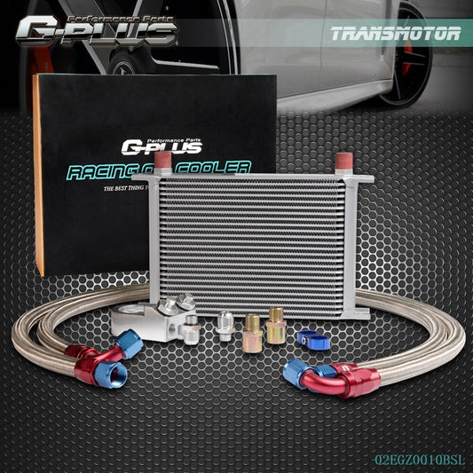 Universal 25 Row 10AN Engine Oil Cooler Filter Adapter and Hose Relocation Kit - v