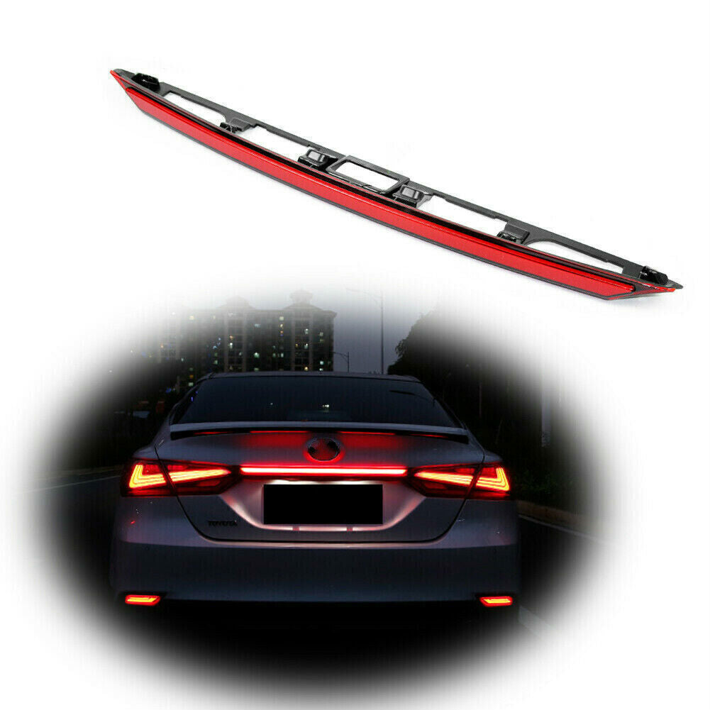 Red Car Rear Door Trunk Tail/Brake Light Molding LED for Toyota for Camry 2021-2023