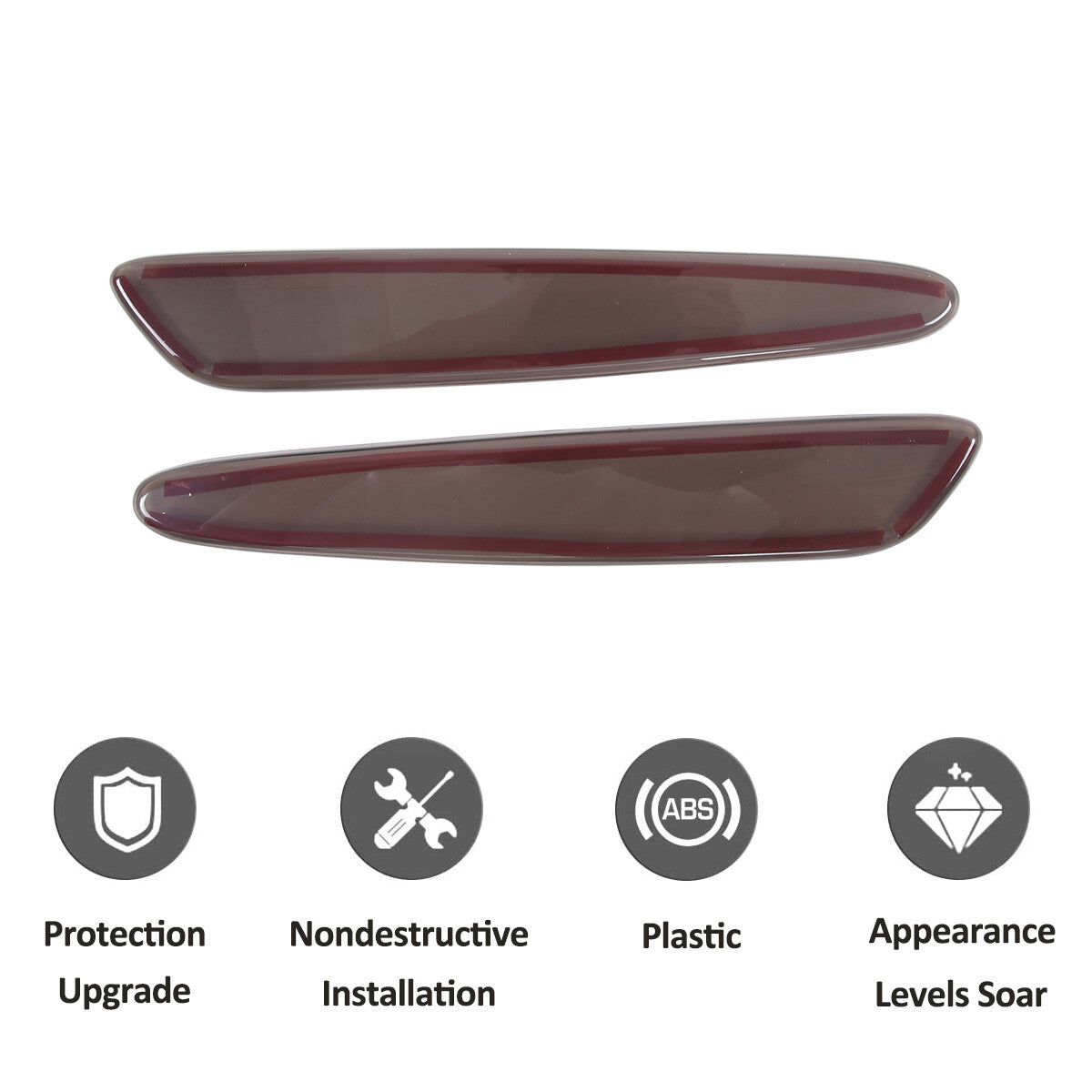ABS blacked-out high-mount 3rd brake light decorative protective cover shell suitable  for ford  Maverick 2022
