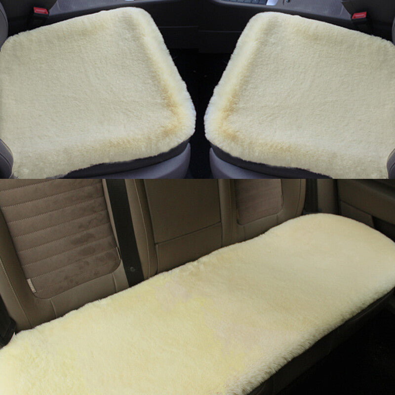 Multi-color winter car for seat covers, warm synthetic rabbit fur pads, suitable for most cars. n