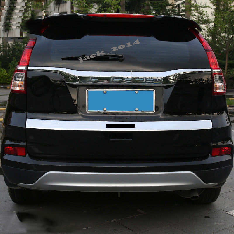 FOR 2012-2016 for HONDA CRV CR-V Steel Rear Trunk Tailgate Boot Grab Trim Cover