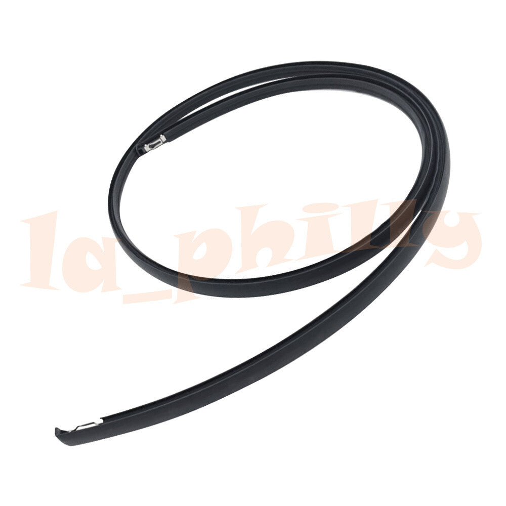 Left Side Roof Drip Moulding Trim Fit for Honda Fit Jazz 2007-2008 Black Rubber