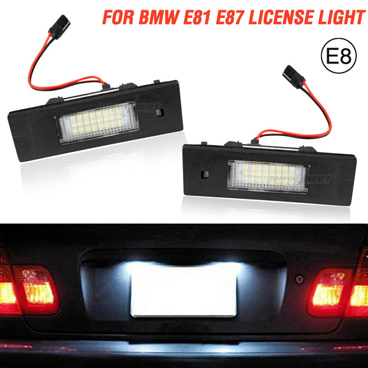 2pcs LED license plate lighting for BMW 1 Series E81 E87 6 Series E63 64 i3 Z4 E85 6 Series F12 Q