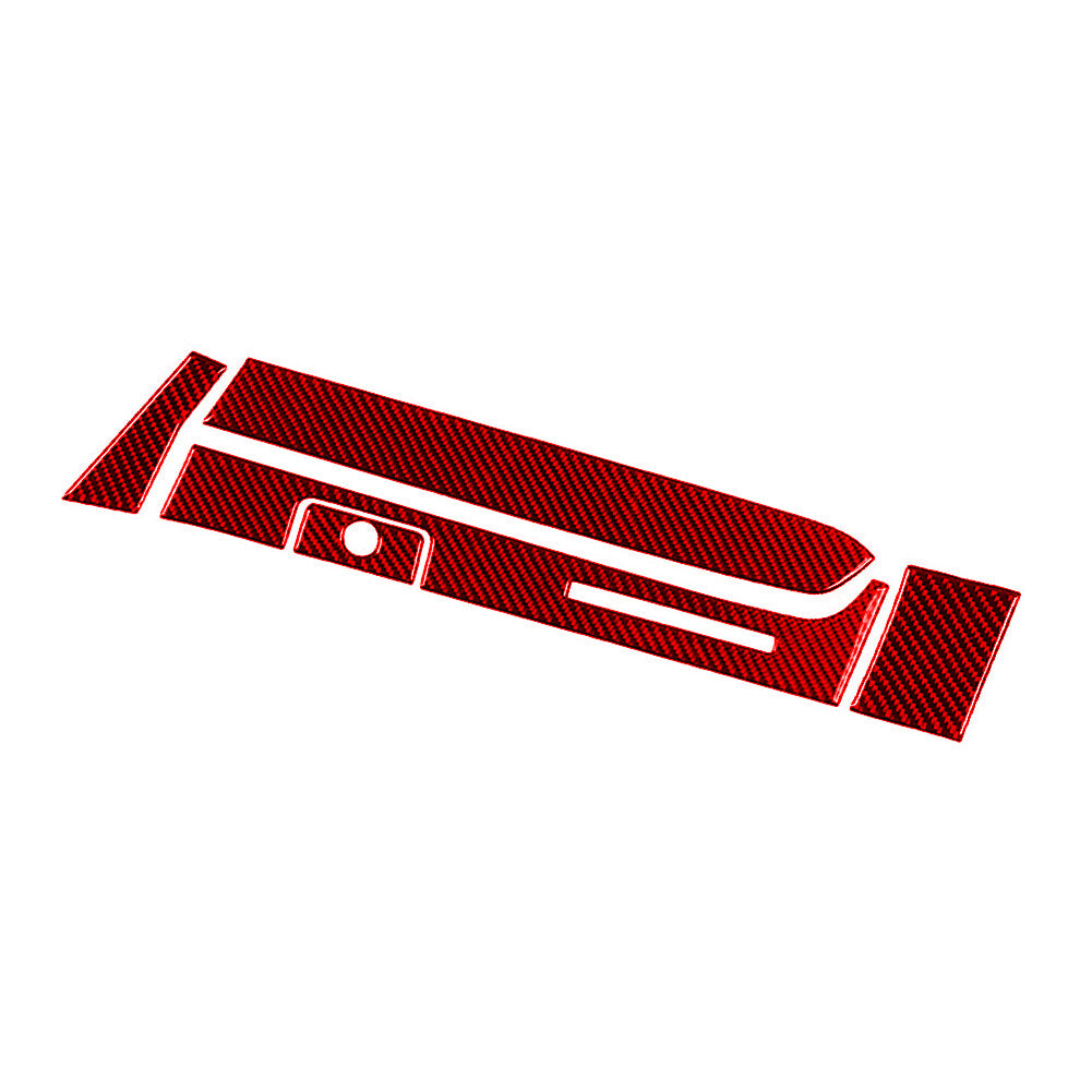 Red Carbon Fiber Center Display Frame Cover Trim For X3 F25 X4 F26 2011-2017 v