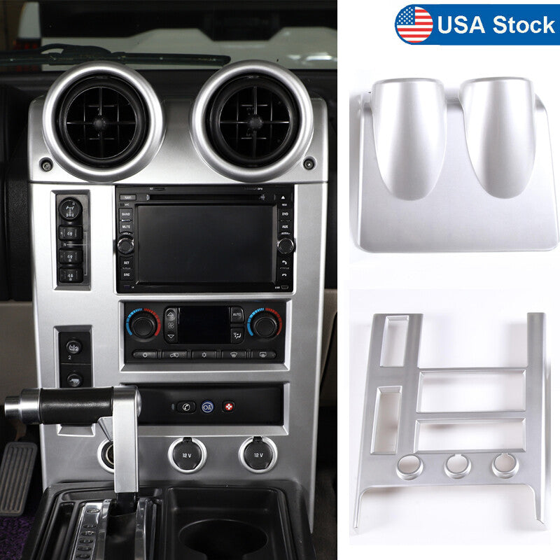 Central control GPS navigation panel decorative cover for Hummer H2 2003-2007