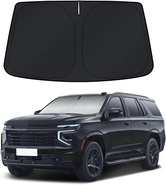 For 2021-2025 for Chevy Tahoe Car Front Windshield Sun Shade Reflective UV Cover