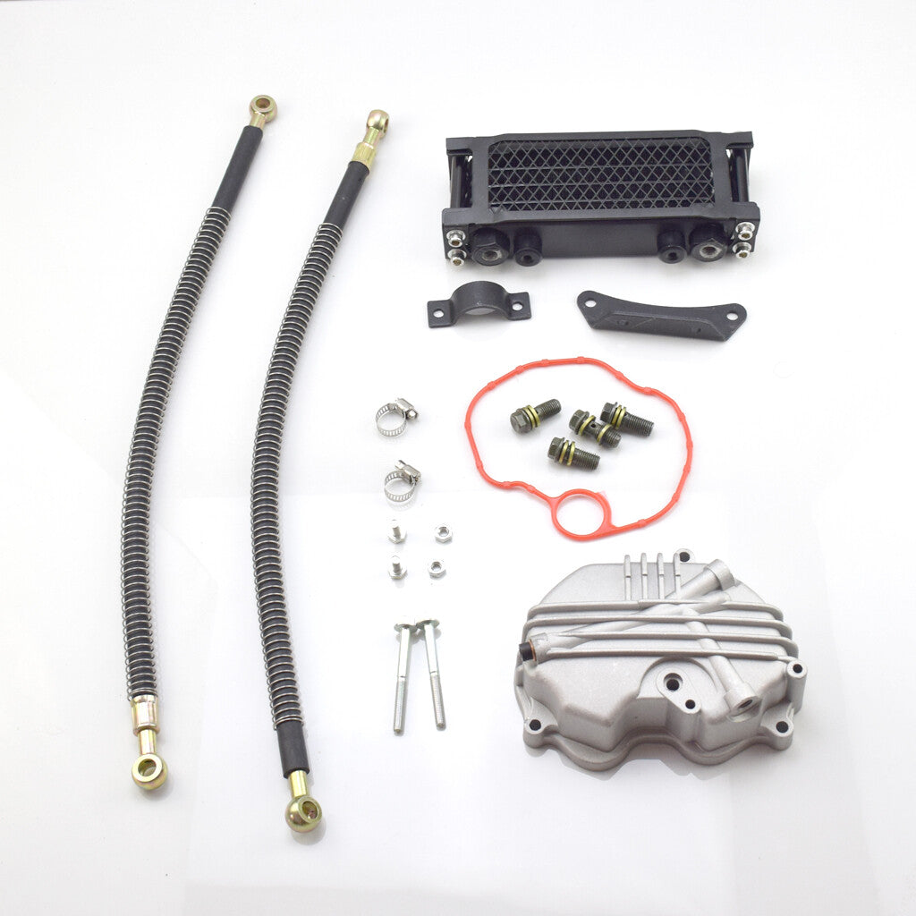 Oil Cooler radiator Curved beam Bike Monkey Racing Motorcyle refires Kayo BSE