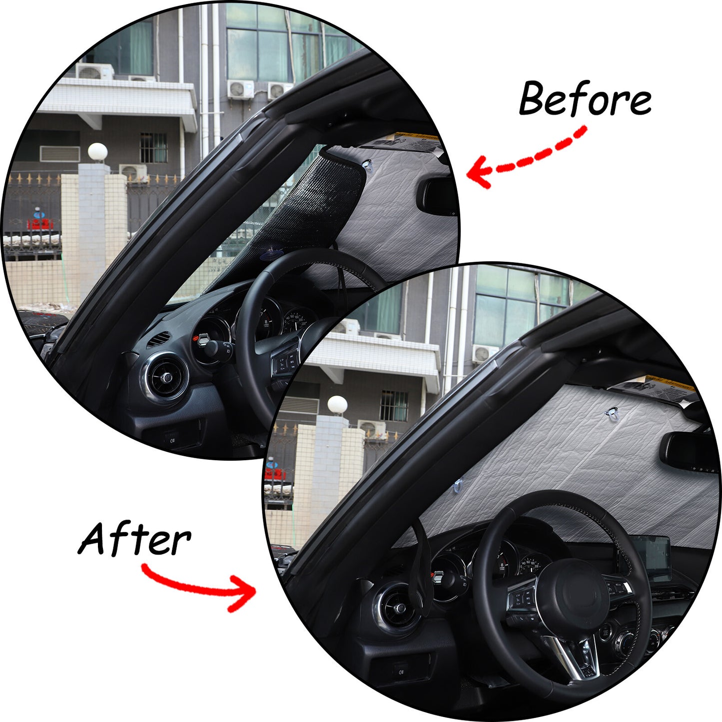 Carbon fiber rearview mirror cover external protective cover suitable for A B C E S GLA/K CL - v
