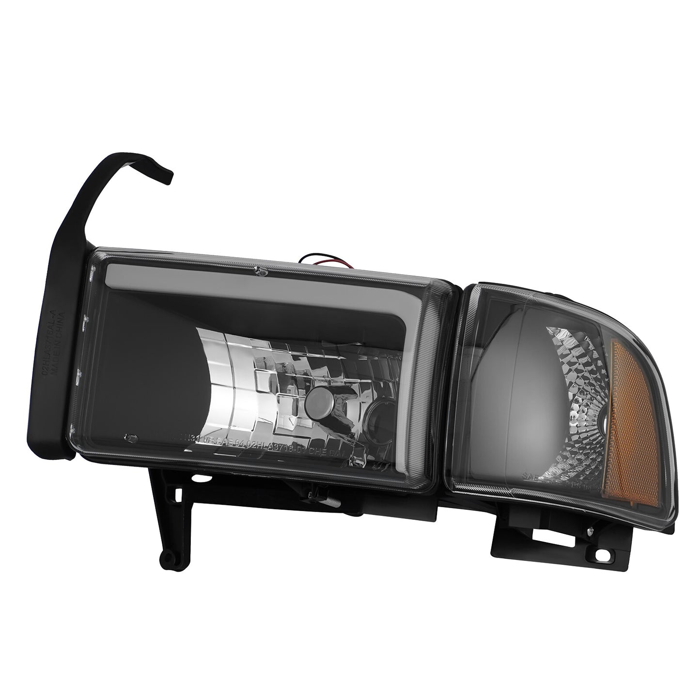 LED DRL Headlight Corner Light Black Fits 1994 - 2002 for Dodge for Ram 1500 2500 3500- v