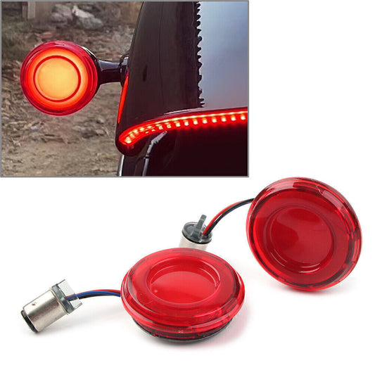1157 Motorbike Red LED Turn Signal Light Fit for Harley Dyna Sportster XL883 Q