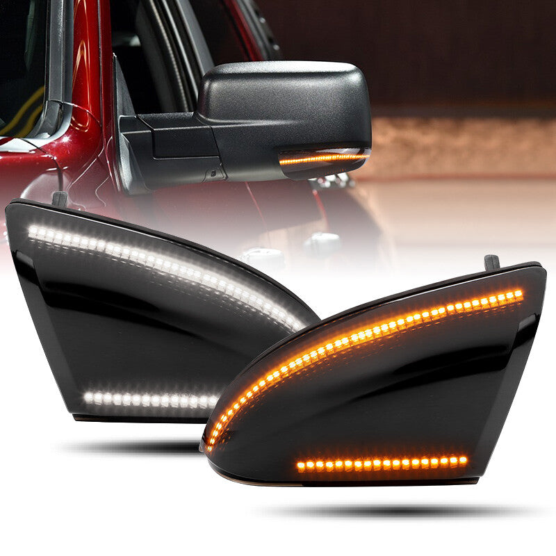 Sequential LED Side Mirror Turn Signal Light Puddle Lamp for Dodge for RAM 1500-3500