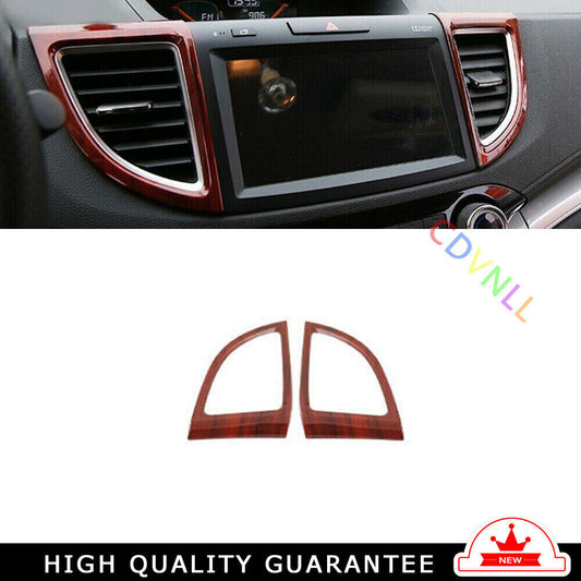 Middle Air Outlet Vent Cover Trim for Honda CRV CR-V 2012-2016 Peach Wood Grain