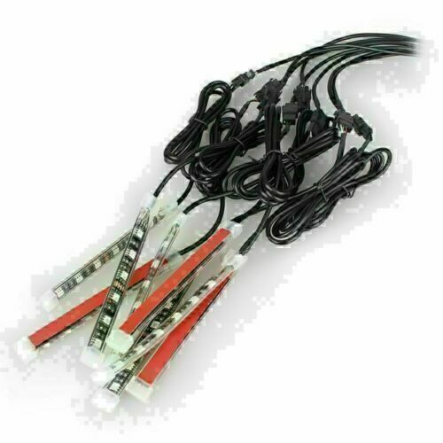 8x Car ATV LED Strips Remote Multi Color Under Glow Neo Light Kit Q