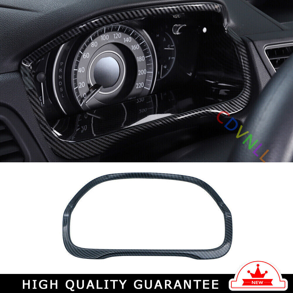 Dashboard Panel Frame Cover Trim 1PCS for Honda CRV CR-V 2012-2016 Carbon Fiber