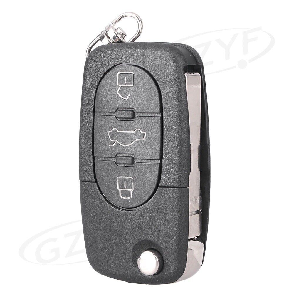 Remote Key Fob Shell Case Keyless 3 Buttons Cover Fit for Audi A2 A3 A4 A6 for A8 TT Car