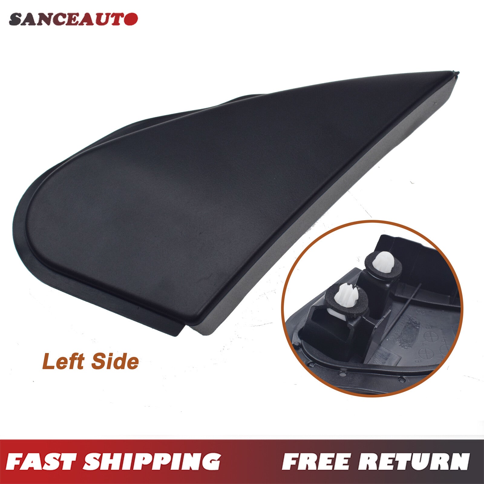 Left side mirror corner triangular cover decoration applicable to for Corolla 14-16 60118-02170- n