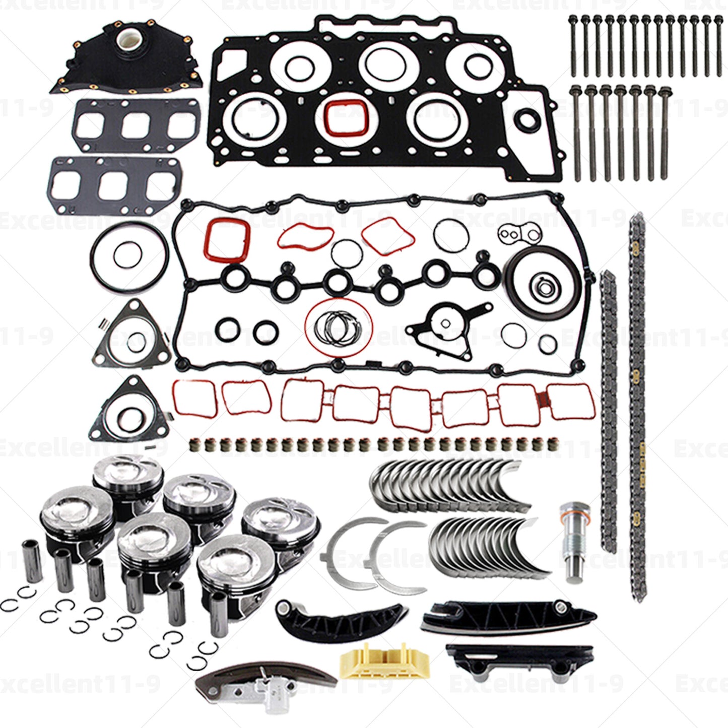 3.6L Engine Overhaul and Piston Timing Chain Reconstruction Kit for Phaeton for Audi Q7 n