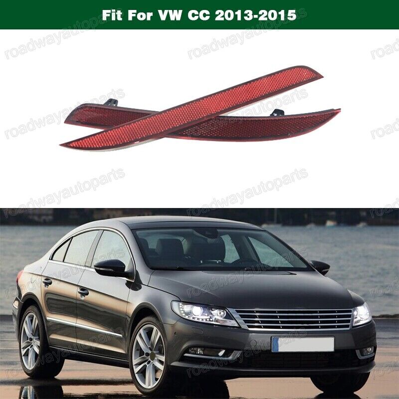 2Pcs New Rear Left Right Bumper Reflector Fog Light Lamps for VW CC 2013-2015