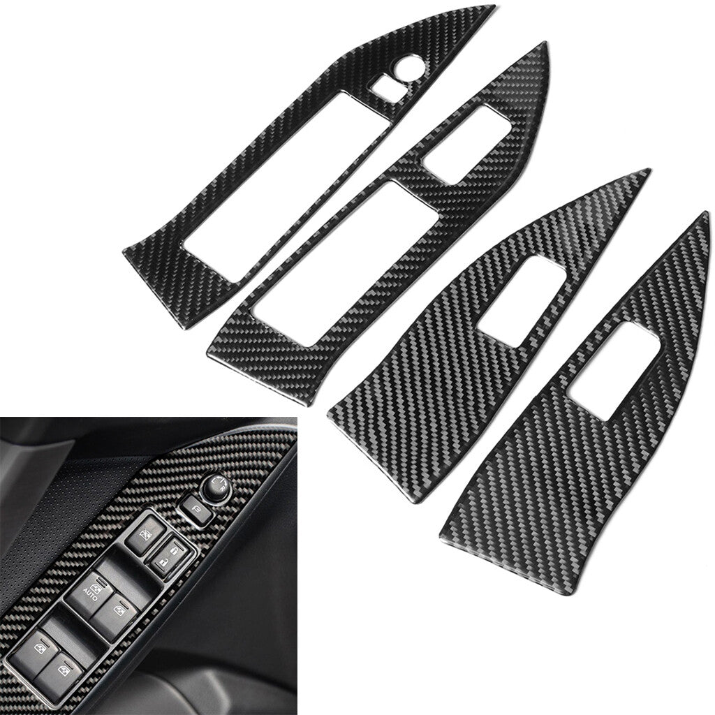 Carbon Fiber Full Sets Interior Cover Trim Kit for Subaru Forester 2013-2018
