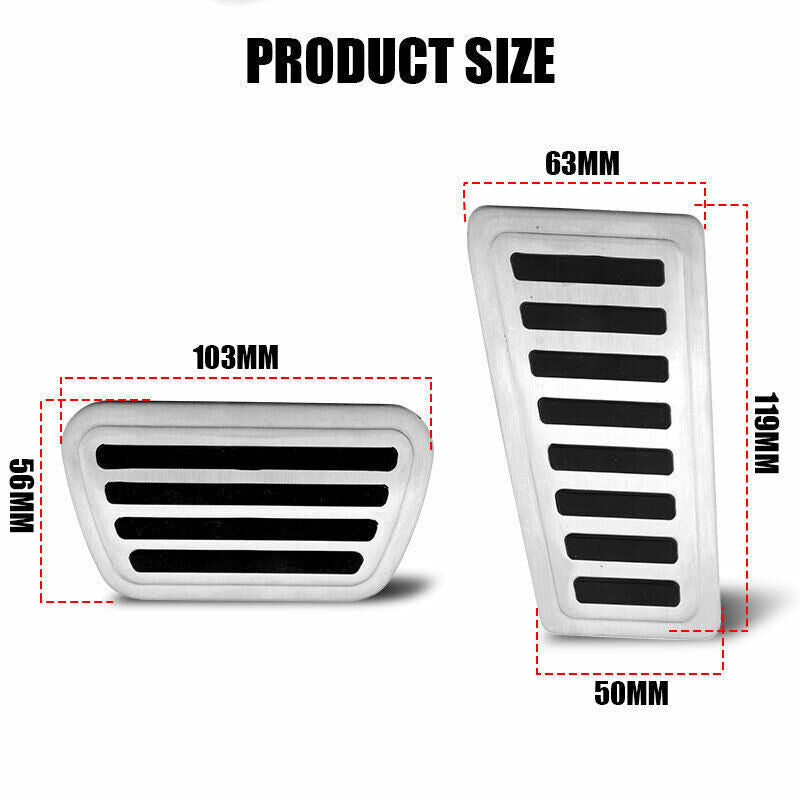 Foot Brake Gas Pedal Pad Cover Accessories For 2019-21 for Dodge for Ram 1500 2500 3500