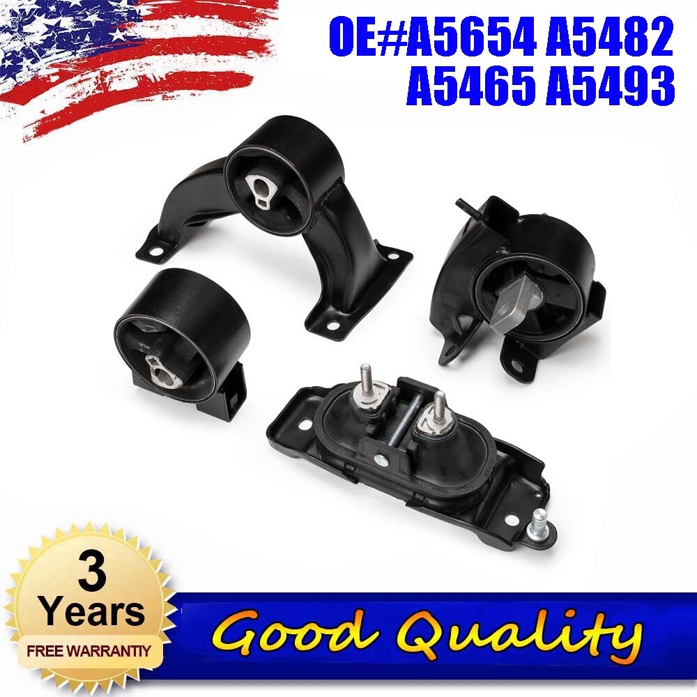 4-piece motor and straddle mount for Dodge Caravan Grand Caravan for Chrysler Town  Country