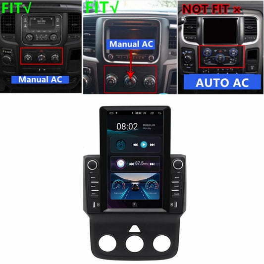 10.1'' Android 12 Car Stereo Radio GPS for Dodge for RAM 1500-5500 2013-18 Manual AC n